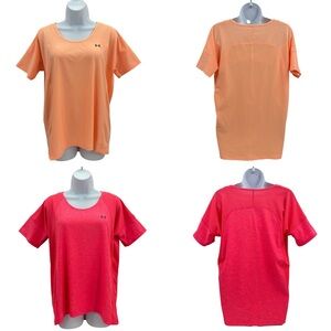 Under Armour Bundle Dry-Fit Scoop Neck Loose Fit T-Shirt Sz. L